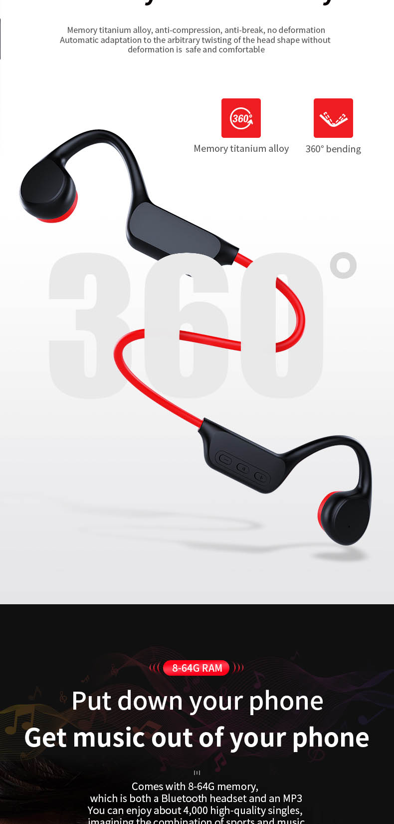 Bone Conduction Wireless Earphone 6