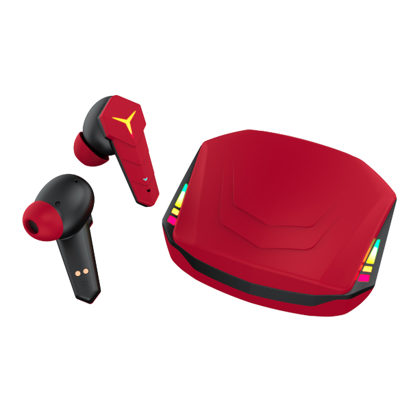 Sentuh Wireless TWS Gaming Earbuds-merah